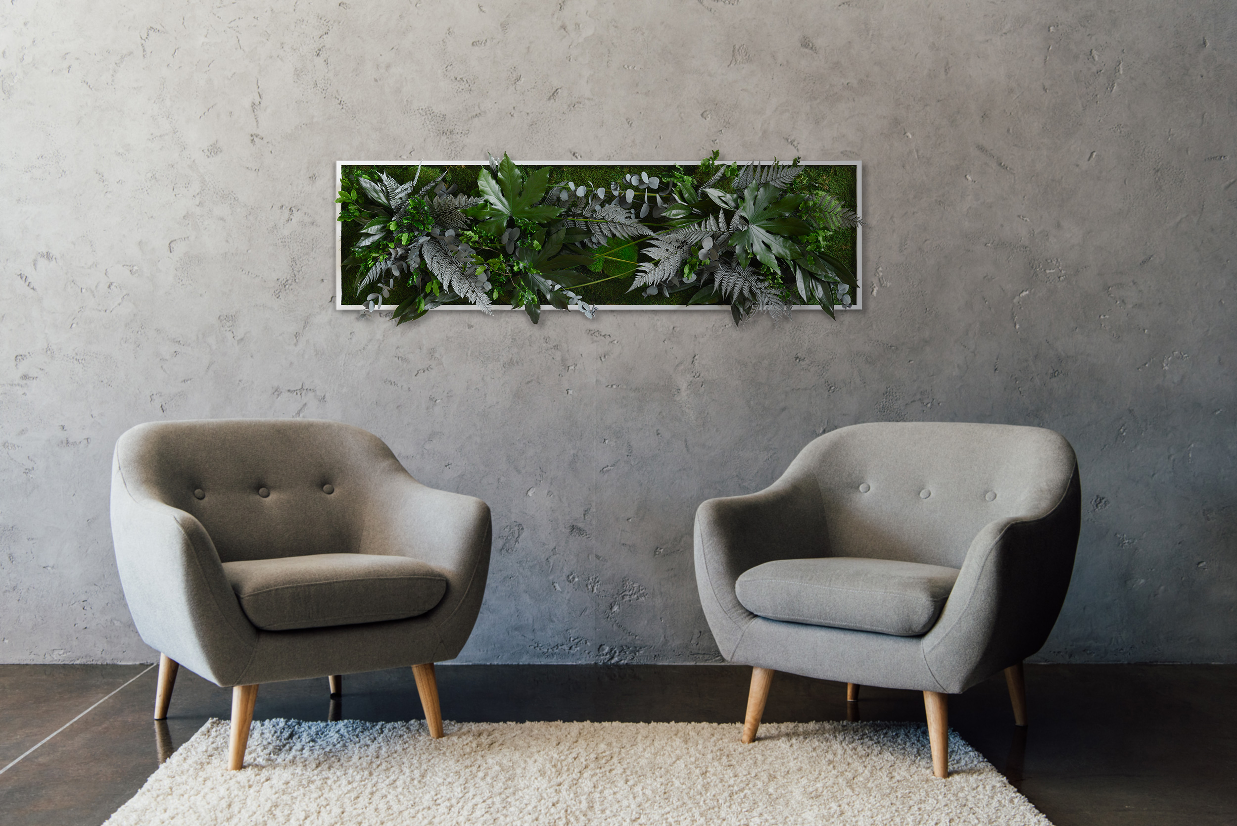 Rostlinný obraz s designem Džungle 140x40