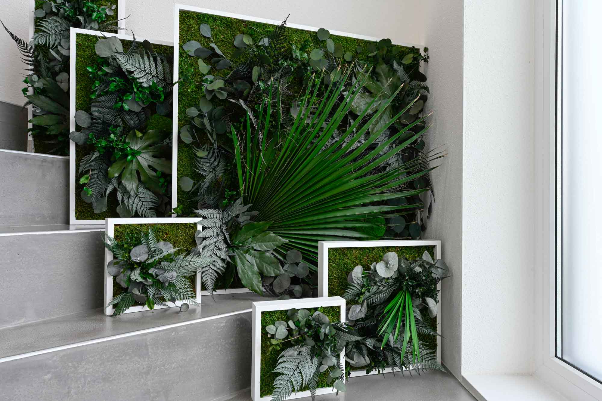 Rostlinný obraz s designem Džungle 22x22 sada 3ks